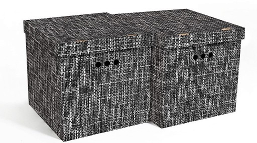 úžitkový box kontajner 2 ks MM Textil čierna