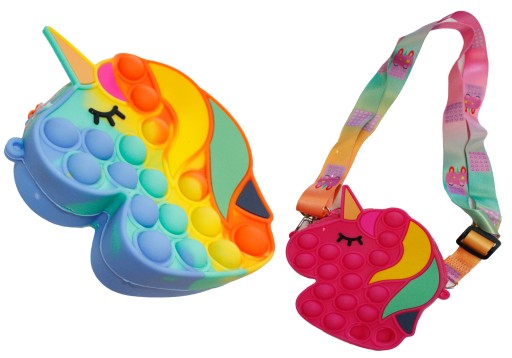 POPIT JEDNOROŽEC TAŠKA 13cm SPÍNA E1357 EMAJ