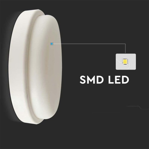 V-TAC stropné svietidlo 12W LED Okrúhle 151x38mm IP54 VT-8095 4000K 1160lm