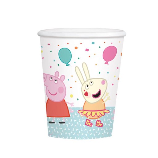 Peppa Pig papierové poháre 250 ml/8 ks