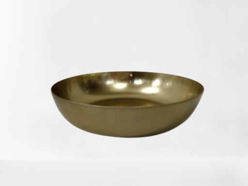 Kovová miska, 14 cm, zlatá