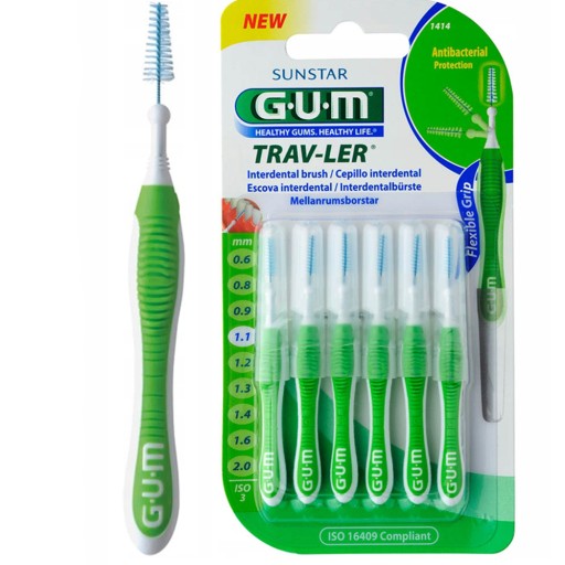SUNSTAR GUM TRAV-LER MEDZIZUBNÉ KEFKY 1,1 MM TAPERED 6 KS
