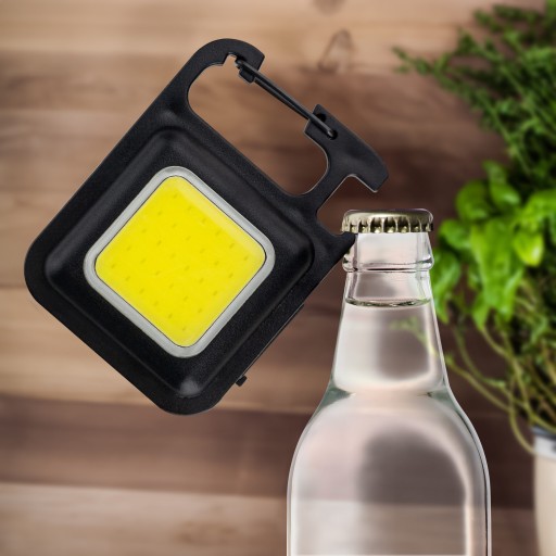 LED COB BATERKA MULTIFUNKČNÝ MAGNETOVÝ KRÚŽOK NA KĽÚČENSTVO VRECKÁ