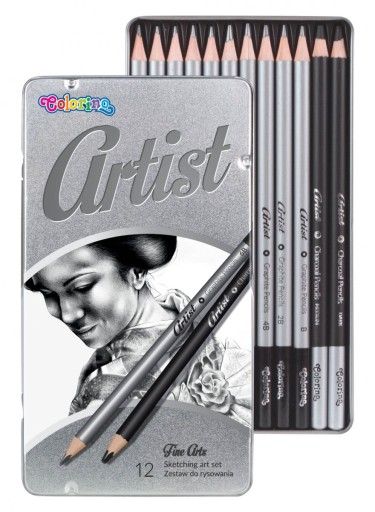 Sada na kreslenie Artis 12 ks. Colorino