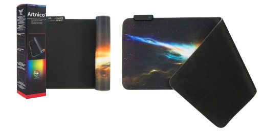 XXL podložka pod myš s LED podsvietením 80x30 cm