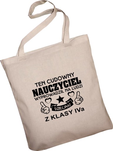 EKO NÁKUPNÁ BAVLNÁ TAŠKA DEŇ UČITEĽOV 9522