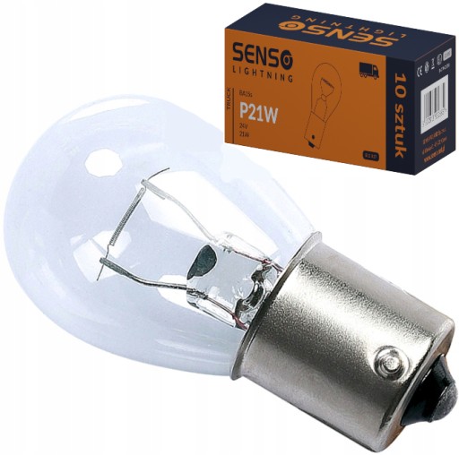 SENSO P21W 24V 21W BA15s ŽIAR