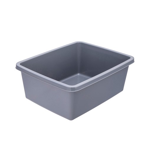 Plastová misa, obdĺžniková vaňa, 8L, šedá