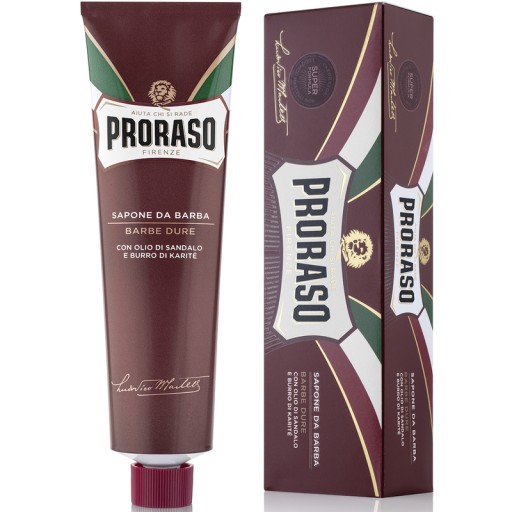 PRORASO mydlo na holenie v tube so santalovým olejom a bambuckým maslom 150 ml