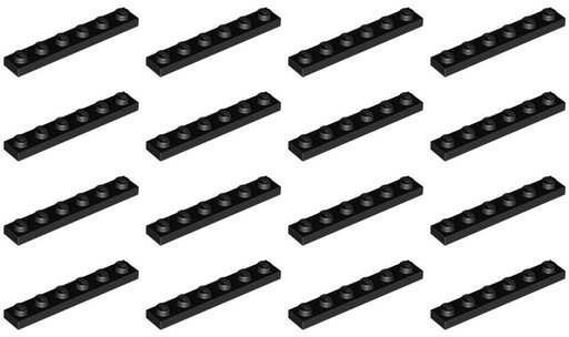 LEGO 3666 TANIER 1x6 čierna NOVINKA (18g) 16 ks.