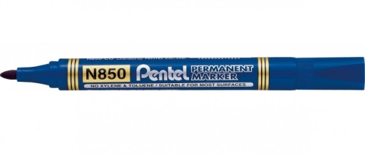 Pentel N850 modrý okrúhly permanentný popisovač