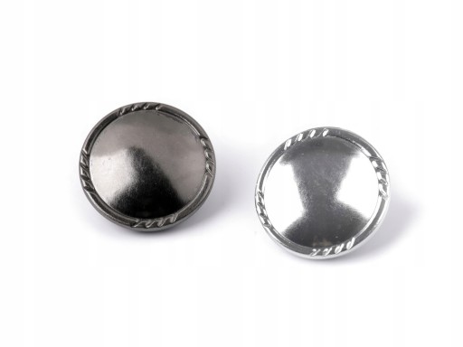 KOVOVÝ okrúhly svetelný gombík 19mm / TMAVÉ STRIEBORNÉ