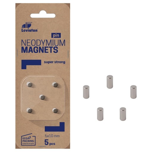 NEODYMOVÉ MAGNETY LEVIATAN PIN 5 ks