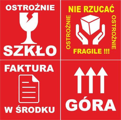 Nálepka na etiketu POLSKÝ VÝROBOK ROUND 1000 ks