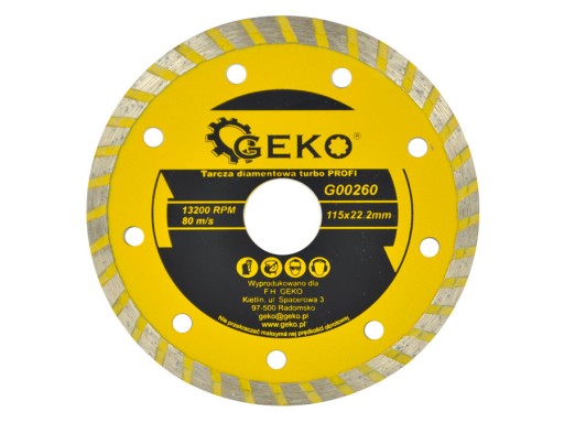 DIAMANTOVÝ KOTOUČ PRE TURBO BETÓN 115 MM