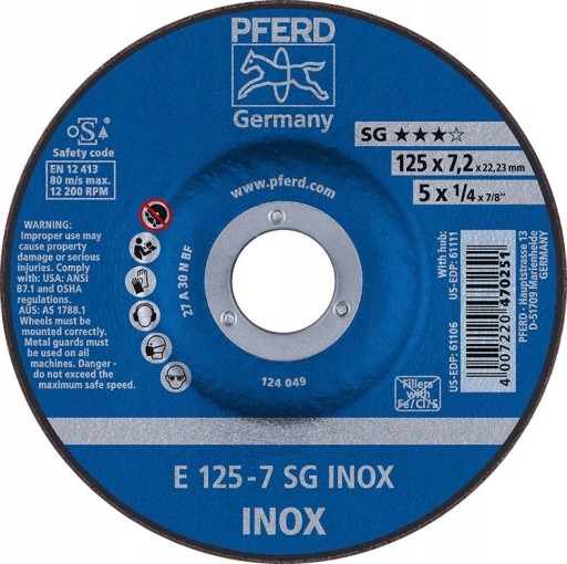 PFERD E 115-7 SG INOX