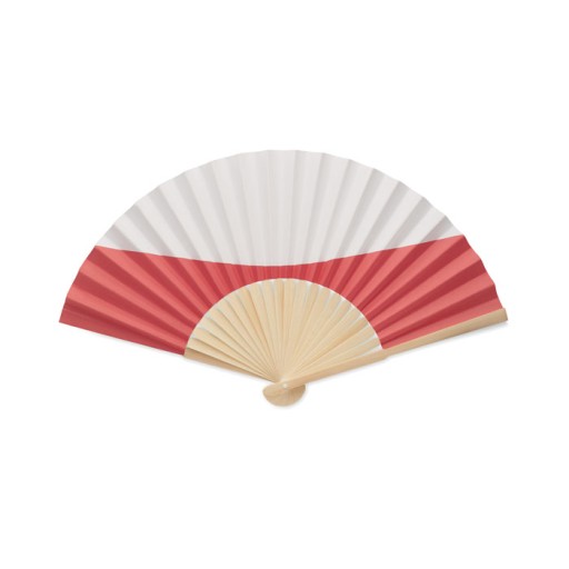 Bambusový ventilátor s vlajkou | Ventilátor ventilátor | Poľsko