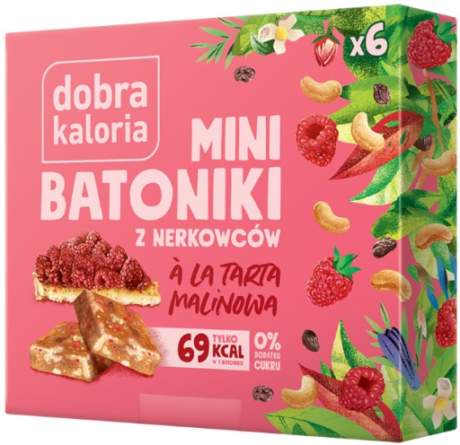 Dobra Caloria Mini TYČINKY MALINOVÝ TART 102 g