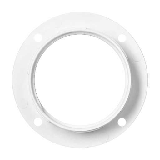 Maticový obojkový krúžok pre držiak lampy s veľkým závitom E-27 Biely