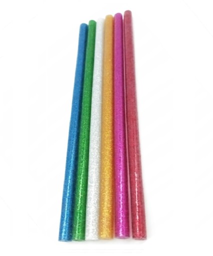 FAREBNÉ PIŠTOVNÉ LEPIDLO S GLITROM 6 KS