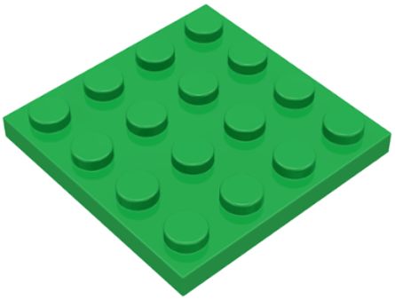 LEGO 4X4 ZELENÁ PLATnička Č. 3031 CENA ZA 1 KS