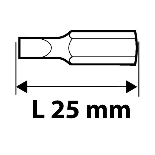 Skrutkovacie bity PH2 x 25 mm, 10 ks.