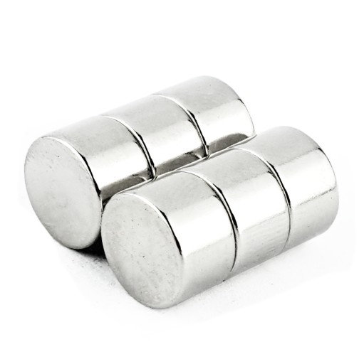VALEC NEODYMOVÝ MAGNET 10x6 N38 SADA 6 ks