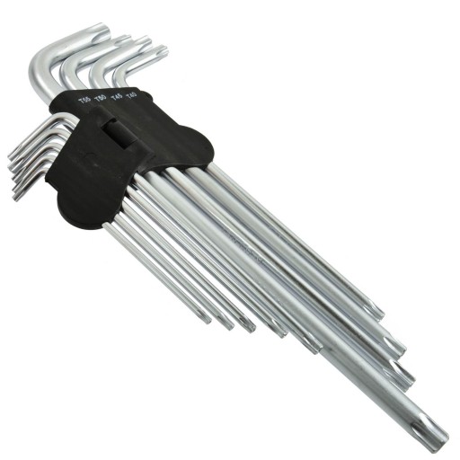 TORX SET TORX KEYS T15-T55 260mm 9 PRVKOV OCEL CR-V DLH.