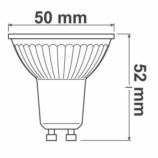 LED halogénová žiarovka GU10 6,9W 620lm OSRAM tepl