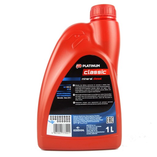 PLATINOVÝ KLASICKÝ OLEJ 15W-40 DIESEL 1L