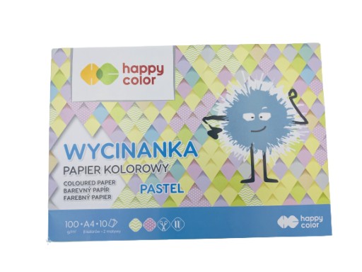 VÝREZOVÝ BLOK A4 10k farieb PASTELOVÁ HAPPY FARBA