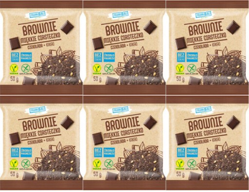 BROWNIE SOFT COOKIES ČOKOLÁDA + KAKAKO 50g x6