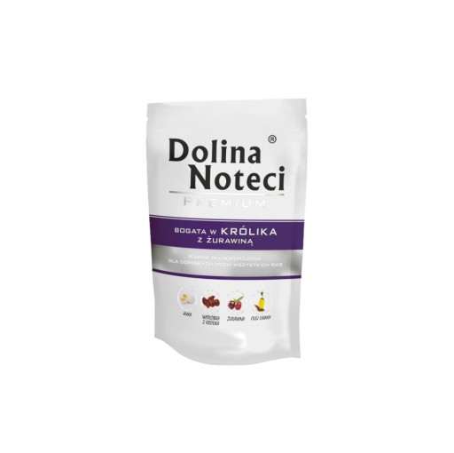 Mokré krmivo Dolina Noteci 500G KRÁLIK S BRUSKAMI