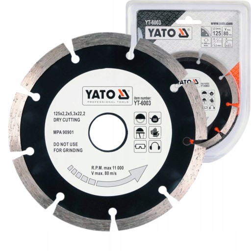 Segmentový diamantový kotúč 125 mm YT-6003 YATO