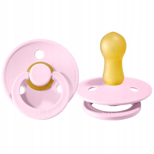 Hevea Baby ružový cumlík cumlík S 0-6m podbradníky