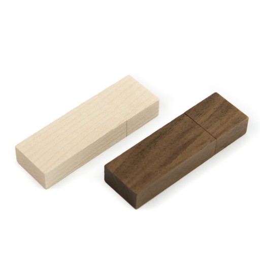 Drevený prívesok Tmavé drevo - Orech 4 GB USB 2.0 + SVADOBNÉ GRAVÍROVANIE