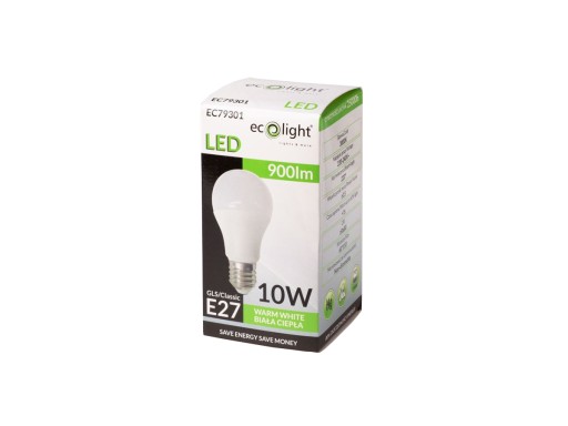 Sada 5x E27 LED žiarovka 10W 3000K 900lm teplá