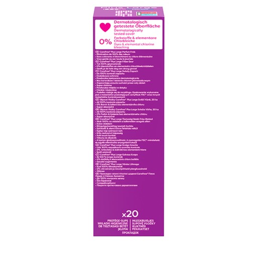 CAREFREE Plus Veľké hygienické vložky svieža vôňa 20 ks