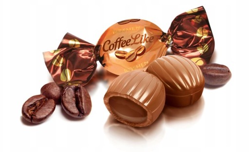 Kávové cukríky Roshen plnené kávou Like 1 kg