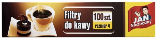 JAN NIEZBĘDNY filtre na kávu veľkosť 4 100 ks