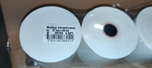 Termo rolka 57x60 pokladňa 57mm 60mb 4 ks