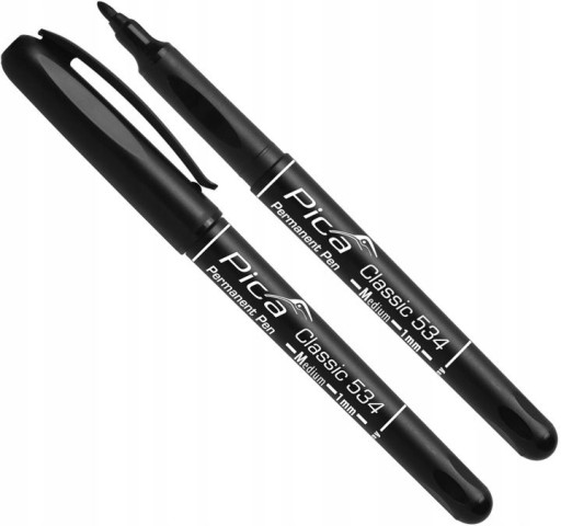 PICA 534/46 Precision Fineline Marker Construction Permanent Black 1mm