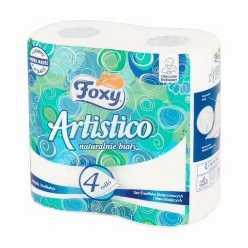 Foxy artistico biely toaletný papier 4 ks