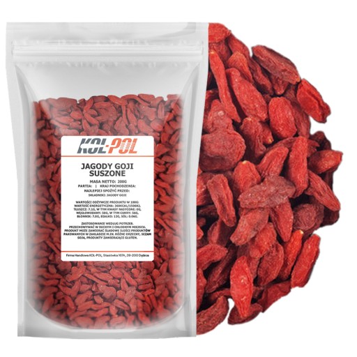 GOJI BERRIES 200g Prírodné sušené ovocie | Kol-Pol