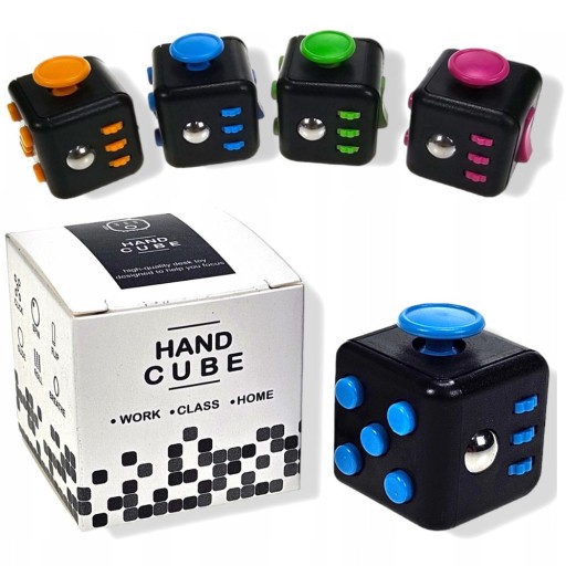 RUČNÁ KOCKA! ANTISTRESOVÉ HRAČKY FIDGET CUBE, gombíkové gombíky v ruke
