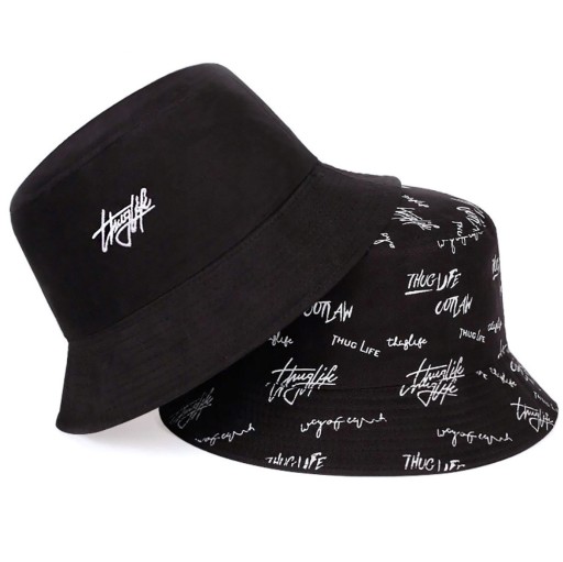 BUCKET HAT obojstranná čiapka s nápisom