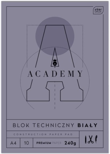 Technický blok A4 10 240g ACADEMY INTERDRUK