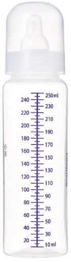 jednorazová dojčenská fľaša + cumlík 250 ml
