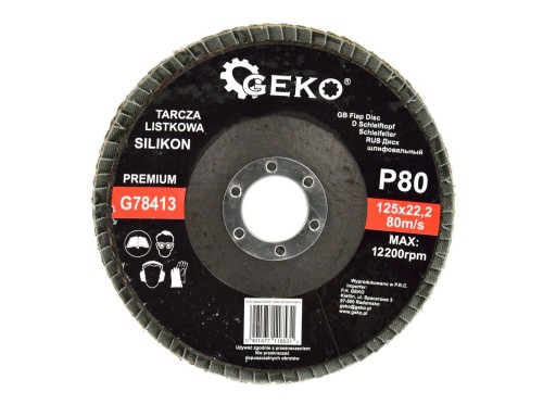 Kotúč klapkový 125mm P80 SILIKON PREMIUM 10s