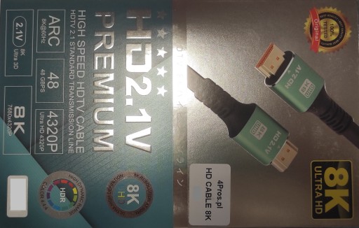 Kábel HDMI 2.1 Kábel 8K UHD 4K/144Hz 1,5M 4320P